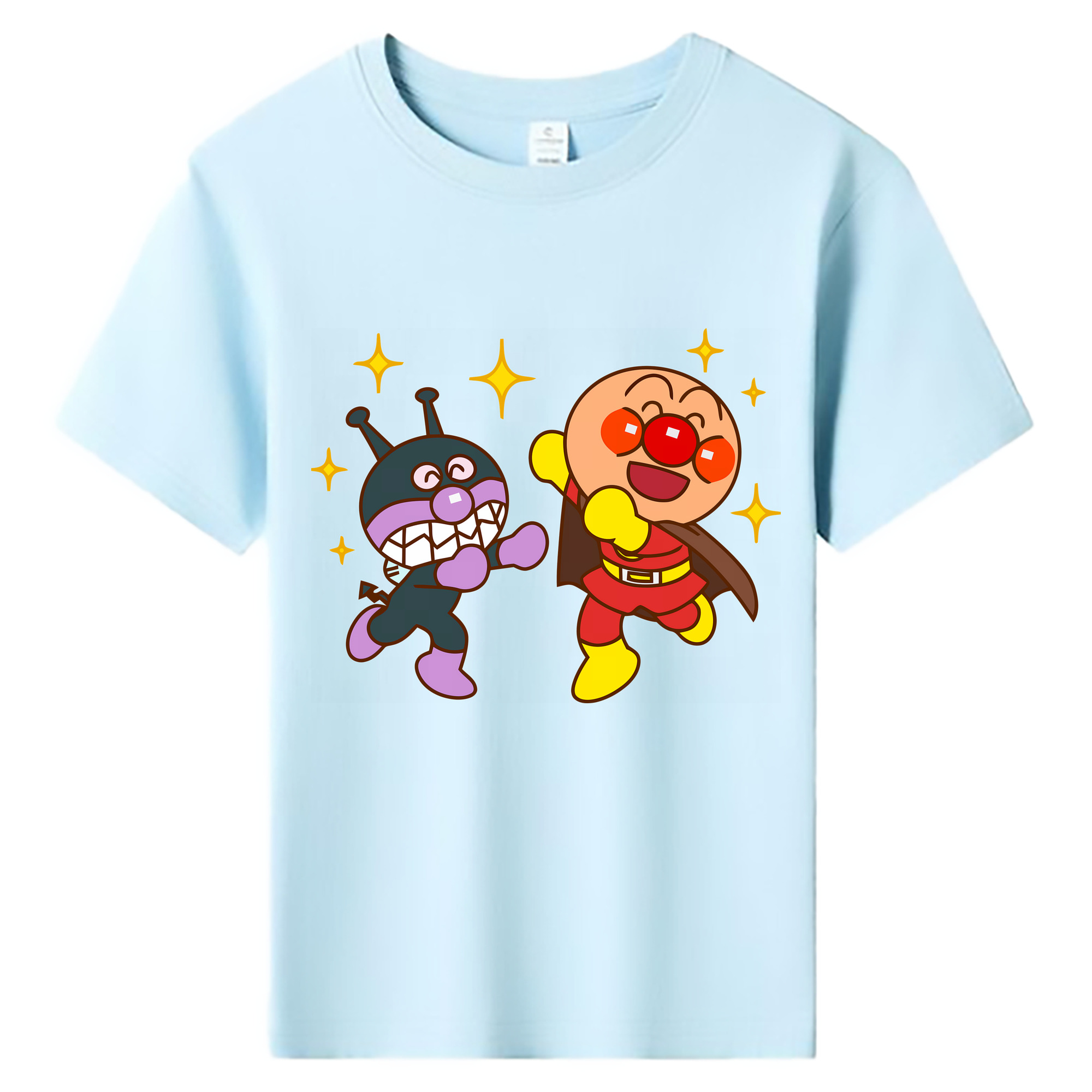 （画像用） アンパンマン Anpanman 綿100％キッズTシャツ（フロントプリント）